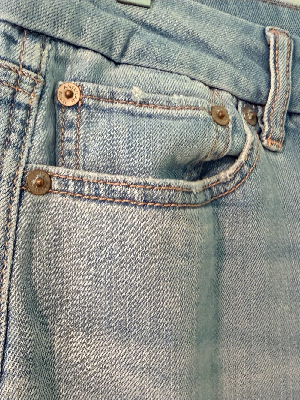 American Eagle Outfitters Light Blue Wide-Leg Jeans, women’s size 10 - Picture 3 of 8